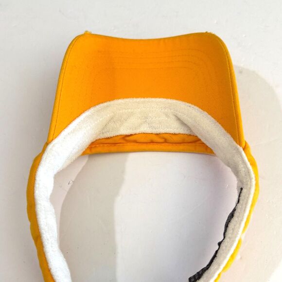 Abercrombie Vintage 90s Baseball Visor Yellow Green Adjustable Athletic Hardball main image 4